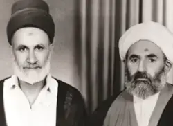 صورة نادرة للسيد هاشم الحداد مع العلامة الأنصاري اللاهيجي