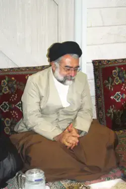 صورة السيد محمد محسن الطهراني في مجلس يوم النصف من شعبان