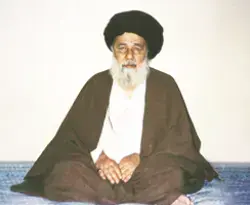 صورة آية الله السيد عبد الكريم الكشميري في شيخوخته