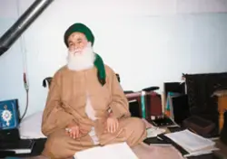 صورة العلامة الطهراني أثناء المطالعة