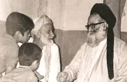 صورة السيّد الحدّاد والعلامة الطهراني في كربلاء