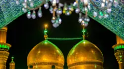 صورة جميلة لقبتي الكاظميين عليهما السلام معاً