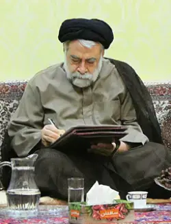 صورة السيد محمد محسن الطهراني في زواج أحد تلامذته