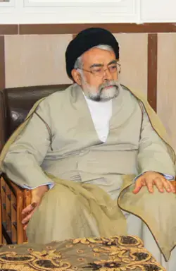 صورةذات جودة عالية للمرحوم السيد محسن الطهراني في زواج أحد أبنائه