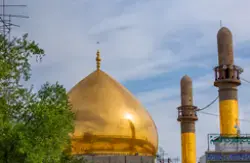 صورة جميلة لقبة حرم العسكريين عليهما السلام بعد ترميمها