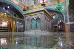 صورة جميلة لضريح الإمام الرضا عليه السلام خاليا من الزوار